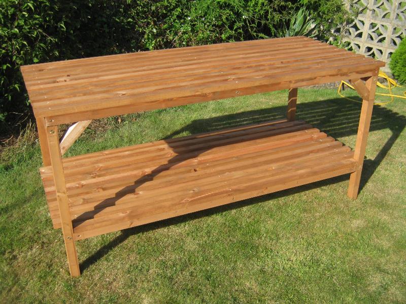 Heavy Duty 6ft x 30" Greenhouse Wooden Staging South West Greenhouses