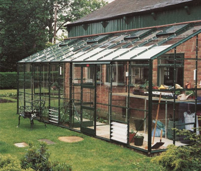 6ft wide elite kensington lean to greenhouse