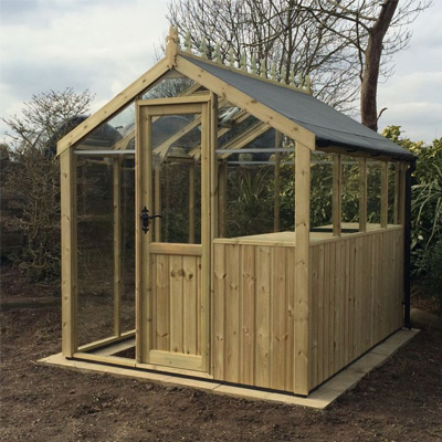 Clearview 6'-8" x 8'-5" Oxfordshire greenhouse
