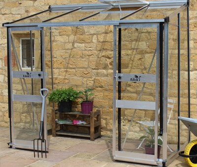 aluminium lean to greenhouse