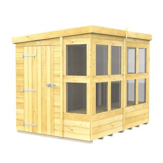 Modular Pent Roof Wooden Potting Sheds