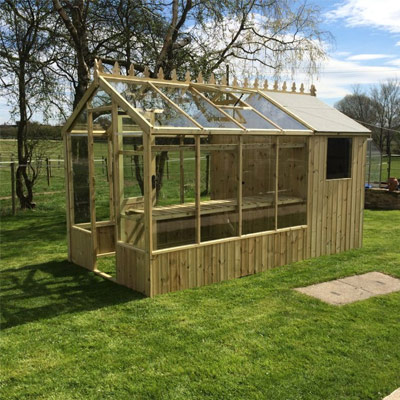 Greenhouse Shed Combos For Uk Free Delivery - Garden Shed And Greenhouse Combination