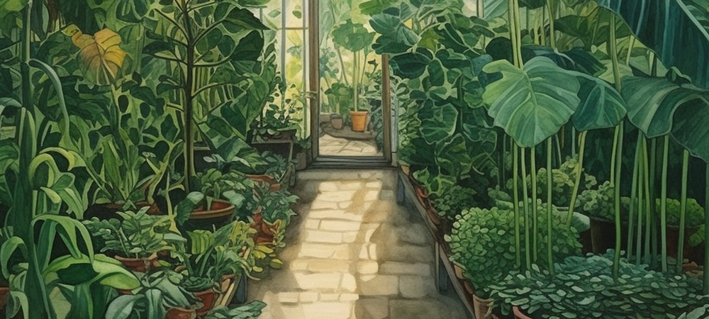 cartoon greenhouse