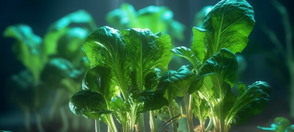 growing lettuce under grow lights