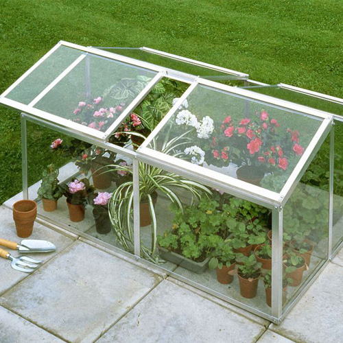 cold frame on patio