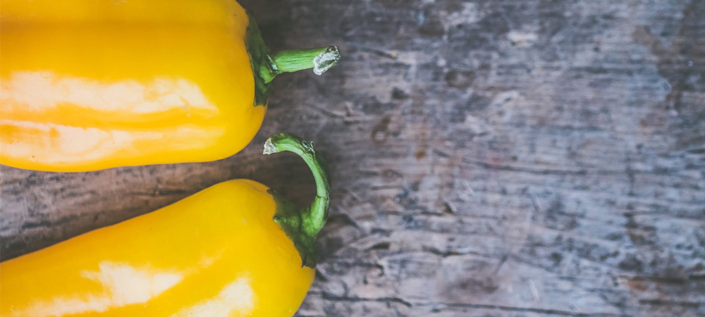 yellow chillies grown in a greenhouse