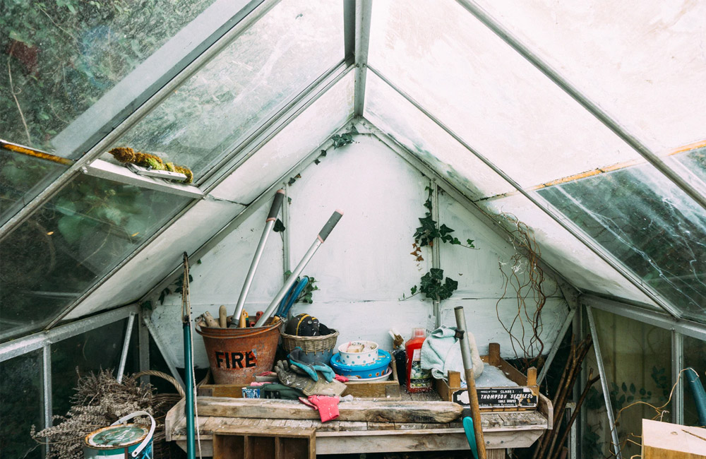 old greenhouse to dismantle