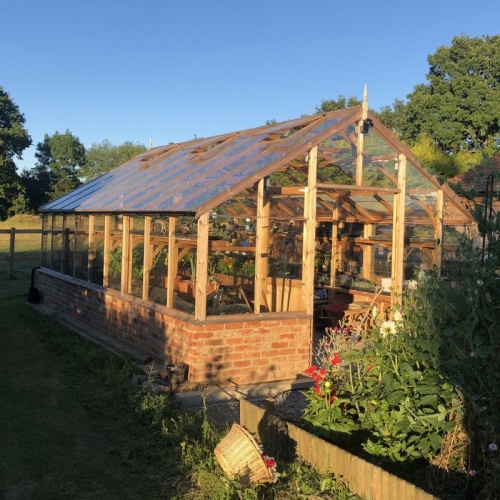 Swallow 13'-1 x 31'-6 Falcon Wooden Greenhouse