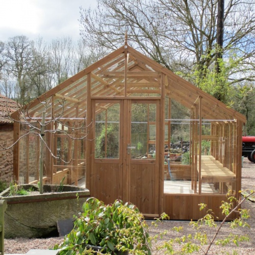 Swallow 13'-1 x 12'-7 Falcon Wooden Greenhouse