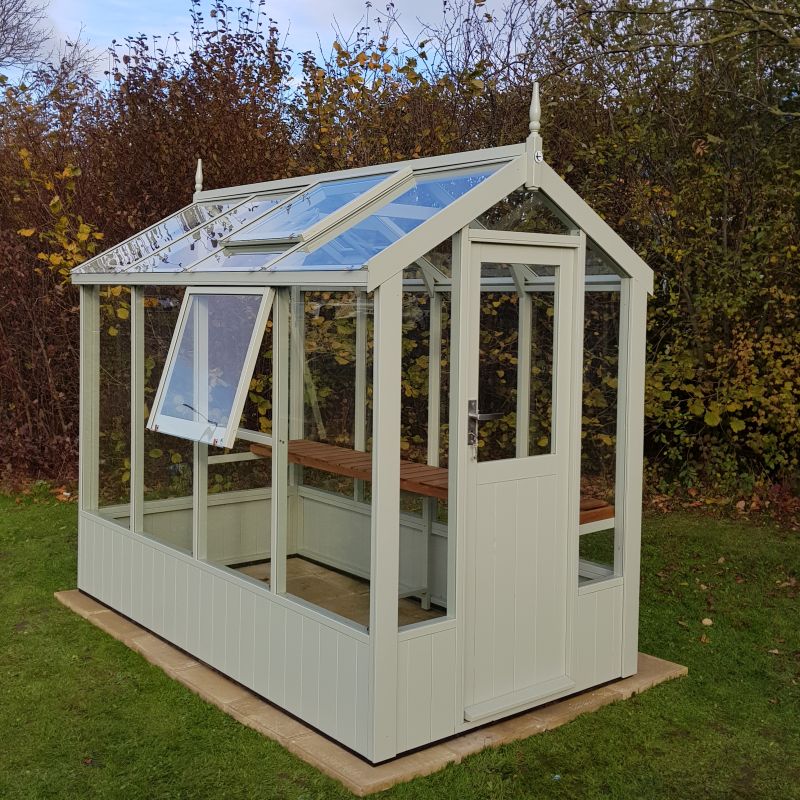 Swallow 4x8 Wooden Lark Greenhouse