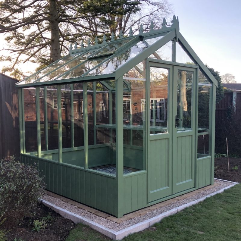Clearview Cheshire 7x12 Timber Greenhouse South West Greenhouses