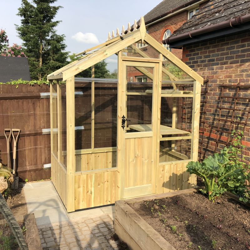 5x4 Clearview Lancashire Wooden Greenhouse