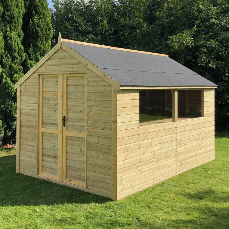 Clearview Bakewell 8x12 Wooden Shed Free Uk Delivery Installation
