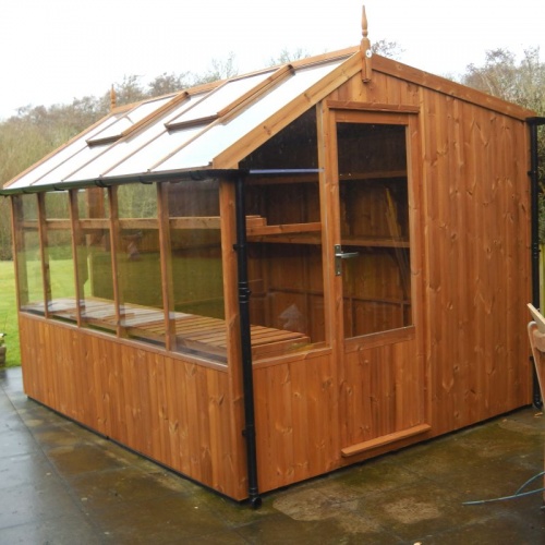 Swallow 8'-9 x 10'-5 Rook Potting Shed