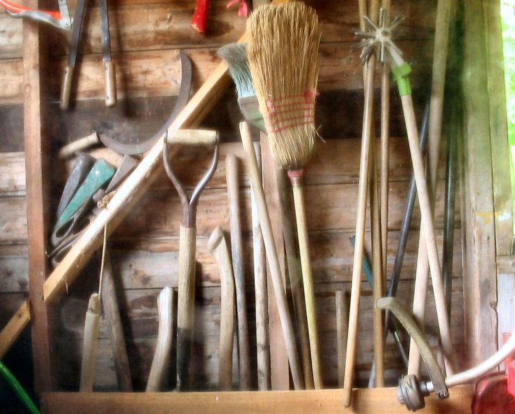 potting shed inside