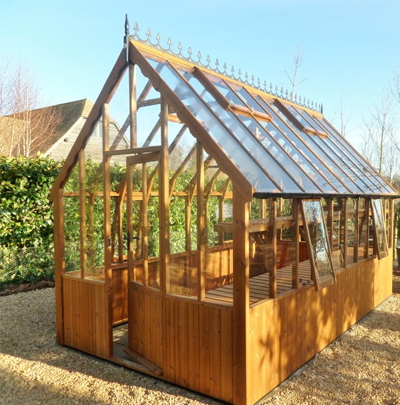 wooden victorian greenhouse